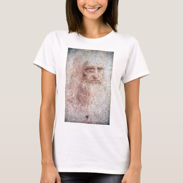 T-shirt Autoportrait, Léonard de Vinci (Devant)