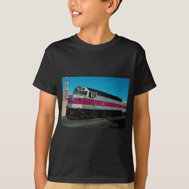 T-shirt Autorité métropolitaine de transit de Boston, (Devant)