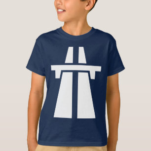 T-shirt Autoroute, autoroute, autoroute - Blanc