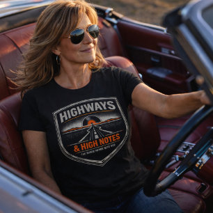 T-shirt Autoroutes et notes aiguës – Chrome Revival
