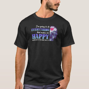T-shirt Autosoins Valentines Fleurs de jour Coeur Motivati