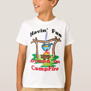 T-shirt Autour du feu de camp