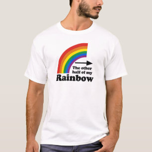 T-SHIRT AUTRE MOITIÉ DE MON ARC-EN-CIEL POINTANT VERS LA D