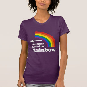 T-SHIRT AUTRE MOITIÉ DE MON ARC-EN-CIEL POINTANT VERS LA G