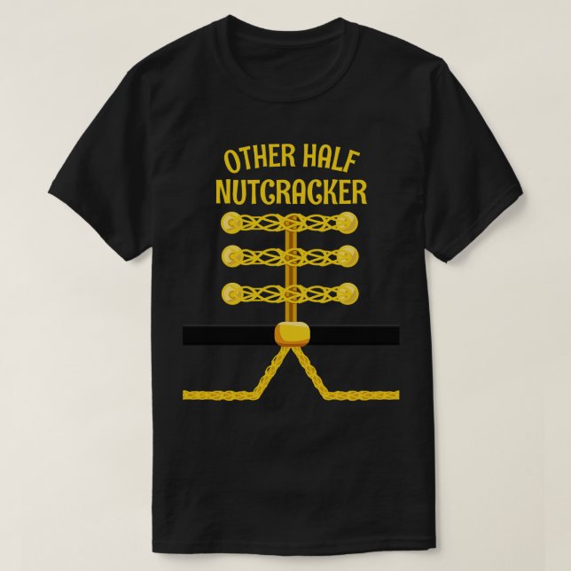 T-shirt AUTRES Casse-Noisette moitié jumelé Noël de famill (Design devant)
