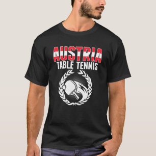T-shirt Autriche Tennis de table Autriche Ping Pong Suppor