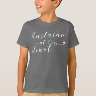 T-shirt Autrichien Au Coeur, I Love Autriche