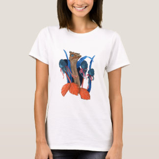 T-shirt Autruche avec des feuilles