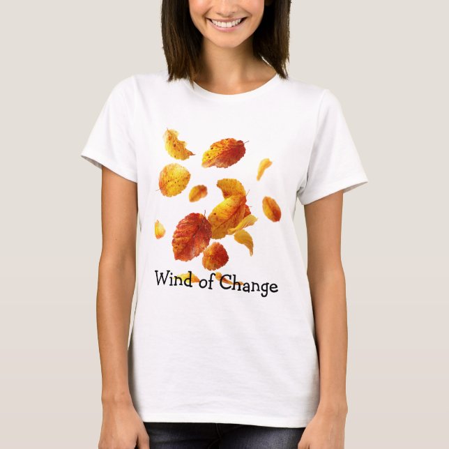 T-shirt Autumn Leaves in Flight (Devant)