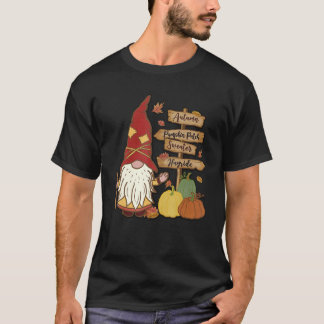 T-shirt Autumn Pumpkin Patch Gnome Fall Family Pajama Than