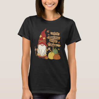 T-shirt Autumn Pumpkin Patch Gnome Fall Family Pajama Than