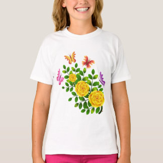 T-shirt aux belles fleurs