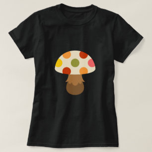 T-shirt aux champignons colorés