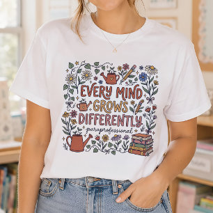 T-shirt Auxiliaire de vie scolaire Every Mind Grows Differ