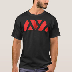 T-shirt Avalanche AVAX Red Logo Image CryptoCurrency Zip