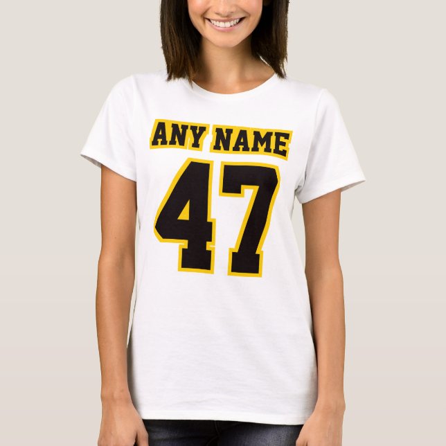 T-shirt Avant BLANC BLACK OR Womens Basic Cotton Tee (Devant)