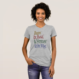 T-shirt Avant - Citation de Horace magique Slim Fit Tee fe