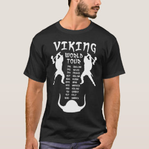 T-shirt Avant de chemise de tour du monde de Viking