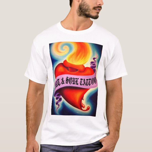 T-SHIRT AVANT DE CHEMISE SACRÉ D'ART ET D'ÂME (Devant)