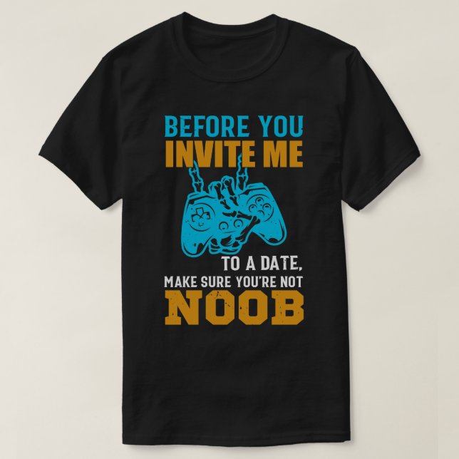 T-shirt Avant De M'Invitation À Une Date (Design devant)