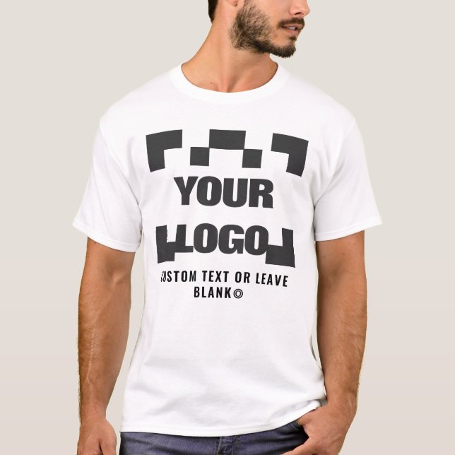 T-shirt Avant +en option Arrière, logo Entreprise Blanc P7 (Devant)