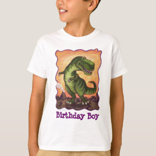 T-shirt avant et arrière de garçon d'anniversaire