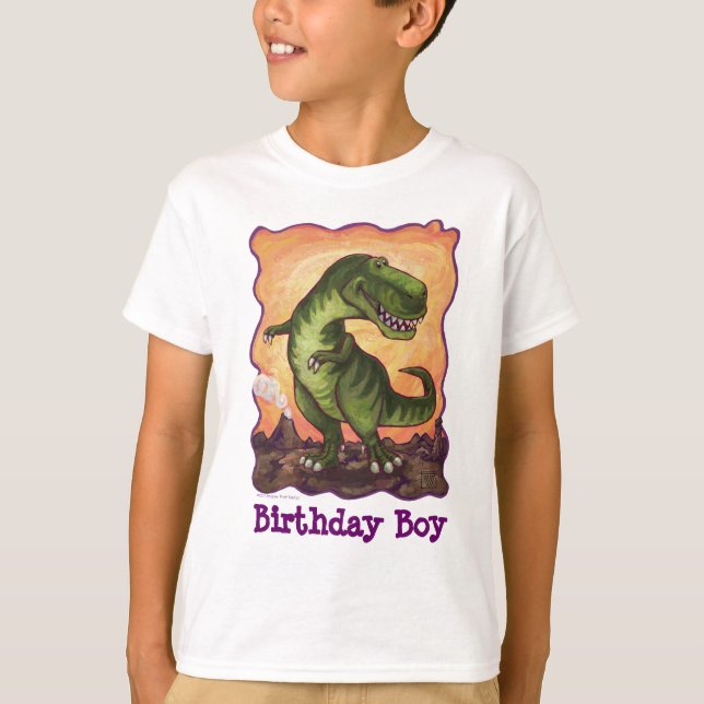 T-shirt avant et arrière de garçon d'anniversaire (Devant)