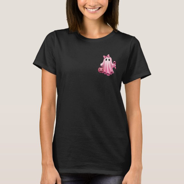 T-shirt (Avant et arrière) en octobre Nous portons le canc (Devant)