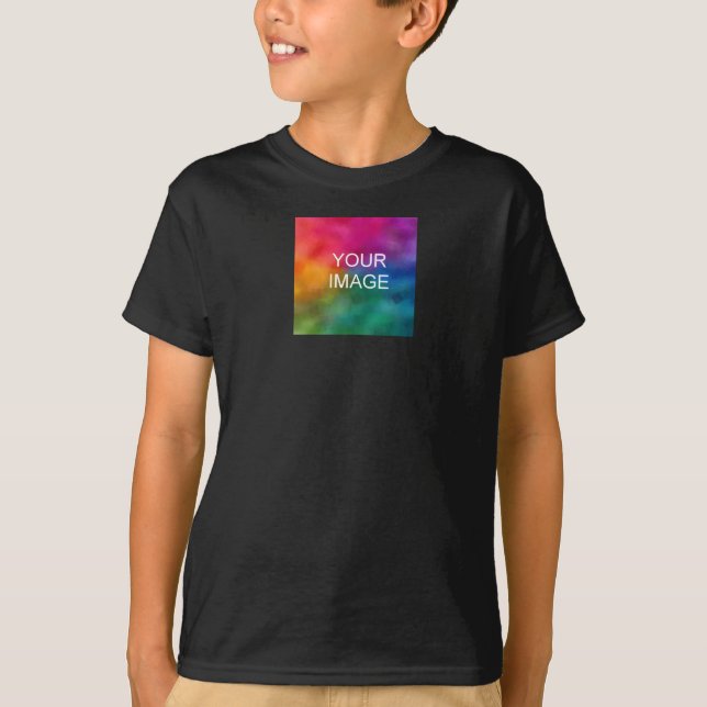T-shirt Avant et arrière Imprimer Ajouter Texte Photo Enfa (Devant)