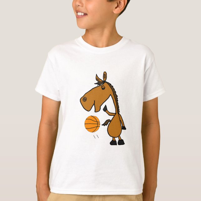 T-shirt AVANT JÉSUS CHRIST cheval jouant la chemise de (Devant)
