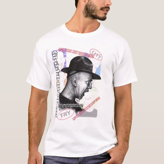 T-shirt avant Jésus Christ email de la chemise W (Devant)