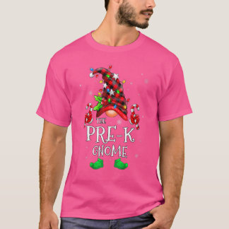 T-shirt Avant k Gnome Buffalo Plaid Matching Famille Chris