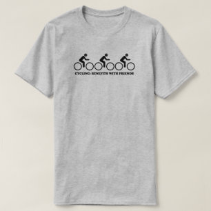 T-shirt Avantages du cyclisme avec des amis