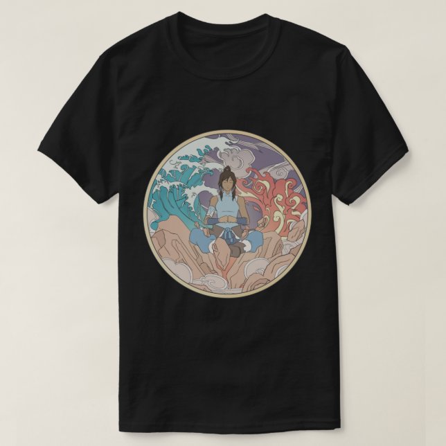 T-shirt Avatar Korra et la conception d'éléments (Design devant)