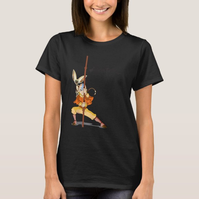 T-shirt Avatar Le Dernier Airbender Aang Momo (Devant)