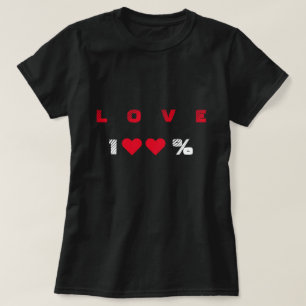 T-Shirt avec 100 % AMOUR