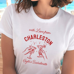 T-shirt Avec amour de [Votre Ville] Enterrement de Vie de 