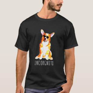 T-shirt Avec Aviator Lunettes de soleil Corgi