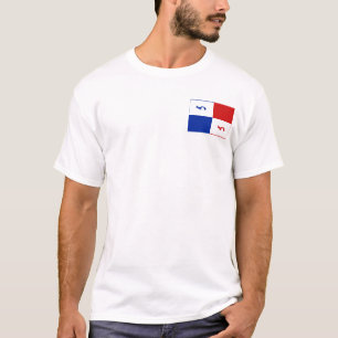 T-shirt avec bannière et carte du Panama