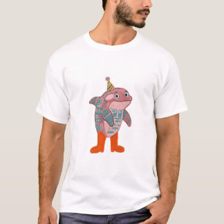 T-shirt avec chapeau de fête d'orque mignon