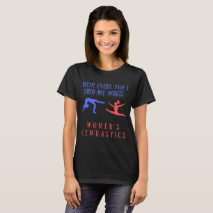 T-SHIRT AVEC CHAQUE FLIP FEMMES GYMNASTIQUE