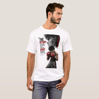 T-Shirt avec citation de victoire de boxe Anime im