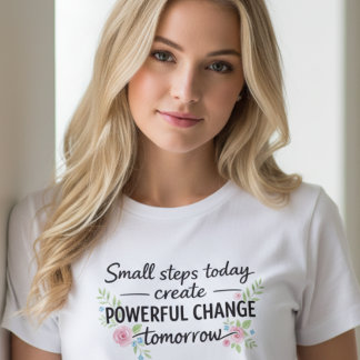 T-Shirt avec Citation Inspirante