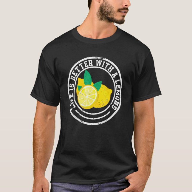 T-shirt Avec Citron Enfants Fruit Citron (Devant)