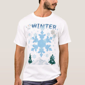 T-shirt avec design hivernal