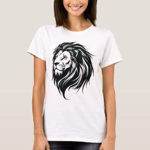 T-shirt avec dessin de lion cool – Graphisme artis