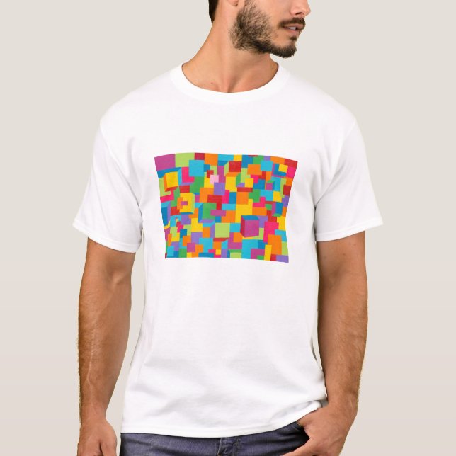 T-shirt avec dessin de peinture d'art (Devant)