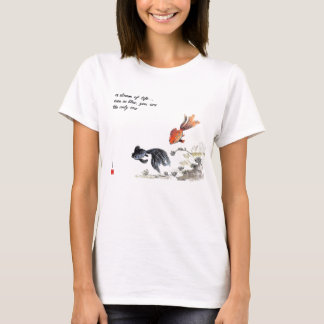 T-shirt avec deux poissons