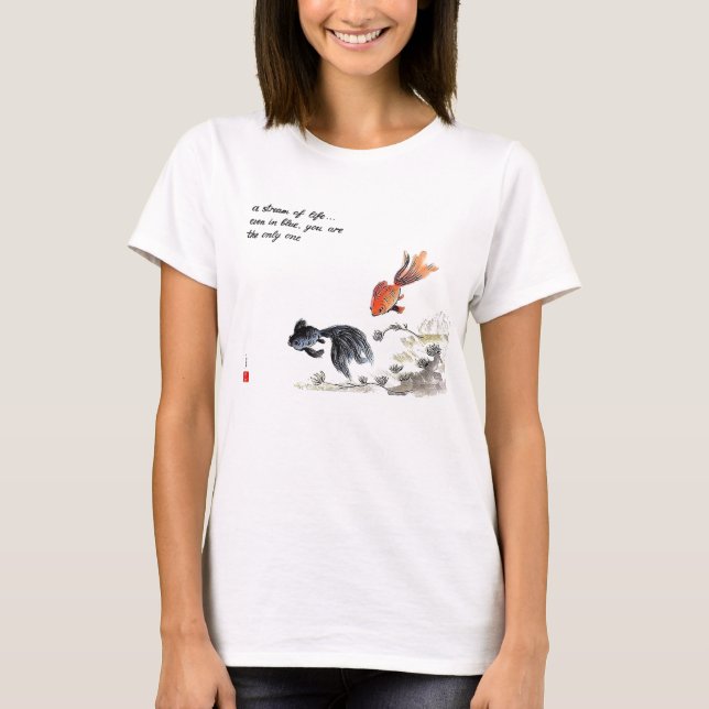 T-shirt avec deux poissons (Devant)