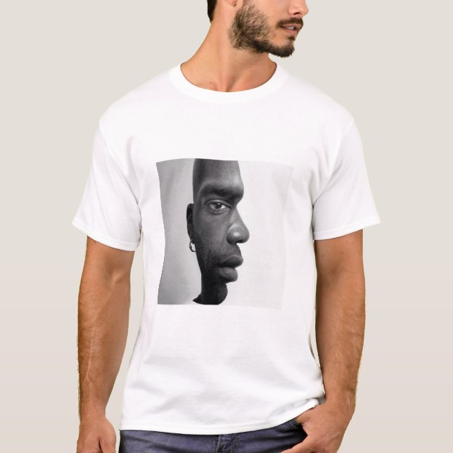 T-shirt avec deux visages (Devant)
